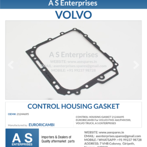 CONTROL HOUSING GASKET 21244695 EURORICAMBI For VOLVO FMX 460/FMX500, VOLVO TRUCK, A S ENTERPRISES