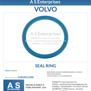 SEAL RING 3192614 EURORICAMBI For VOLVO FMX 460/FMX500, VOLVO TRUCK, A S ENTERPRISES