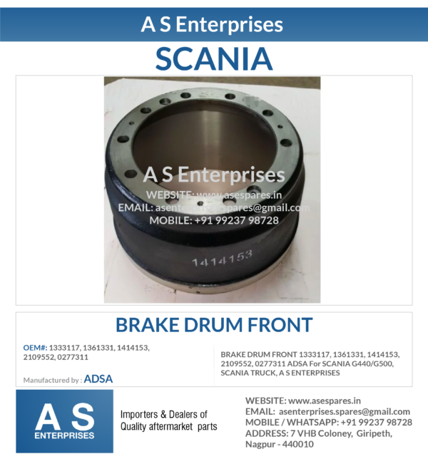 BRAKE DRUM FRONT