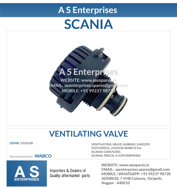 VENTILATING VALVE