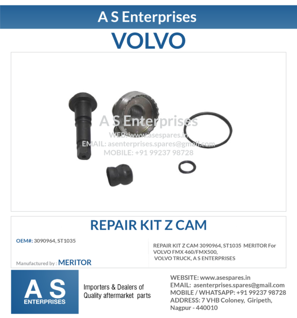 REPAIR KIT Z CAM 3090964, ST1035 MERITOR For VOLVO FMX 460/FMX500, VOLVO TRUCK, A S ENTERPRISES