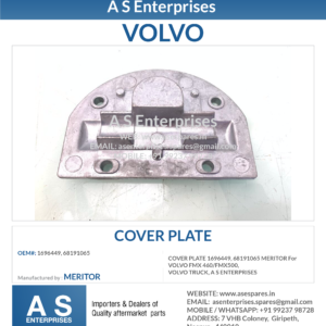 COVER PLATE 1696449, 68191065 MERITOR For VOLVO FMX 460/FMX500, VOLVO TRUCK, A S ENTERPRISES