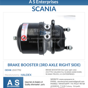 BRAKE BOOSTER (3rd axle right side) 2557792 HALDEX
